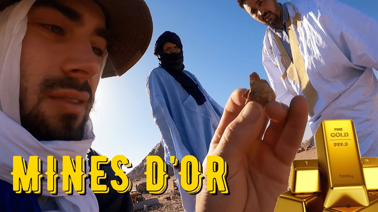 Découverte des MINES D'OR et des LOCAUX du SAHARA - MAURITANIE