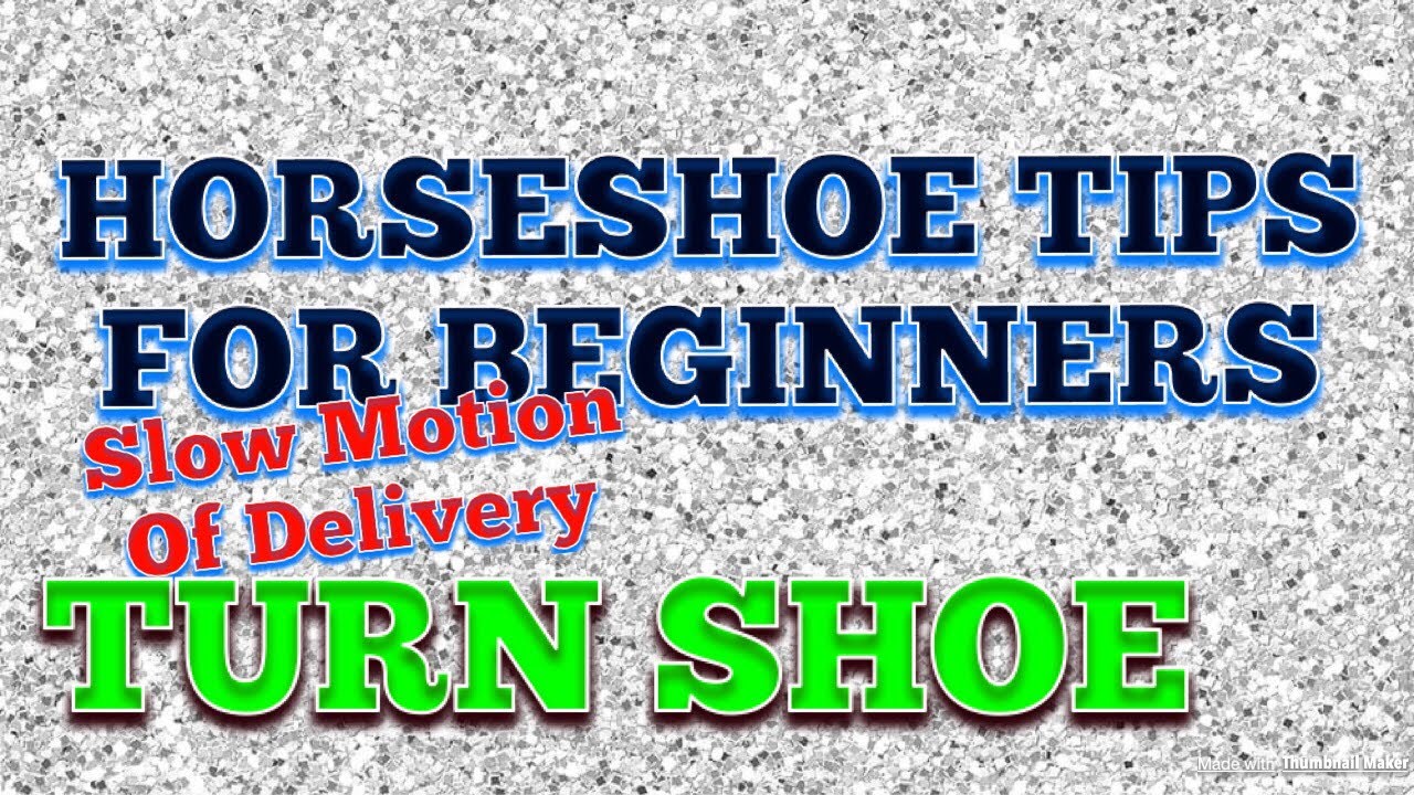Horseshoe Pitching Tips For Beginners-Turn Shoe Slow Motion