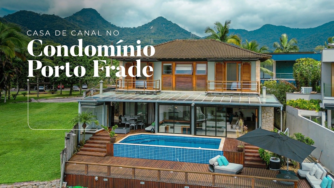Casa de canal no Porto Frade | Deck para 75 p&eacute;s