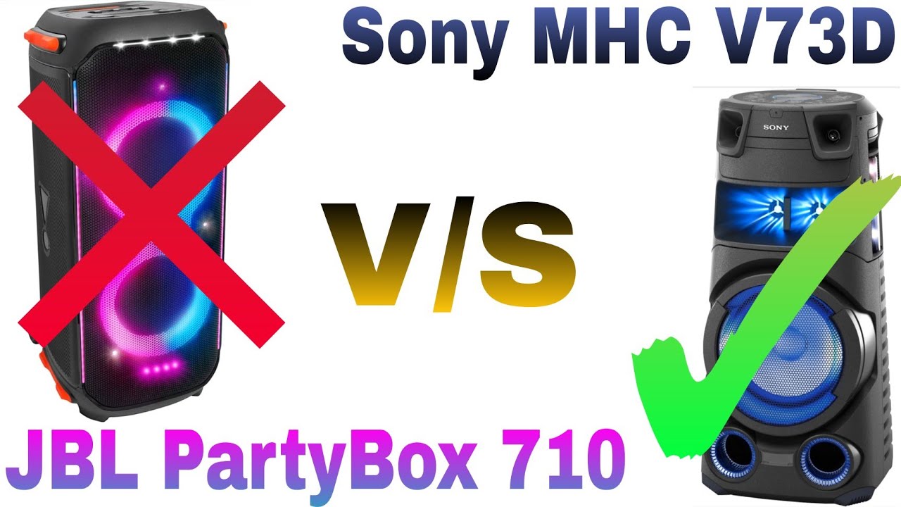 JBL PartyBox 710 V/S Sony MHC V73D comparison video in Hindi 😂😵.
