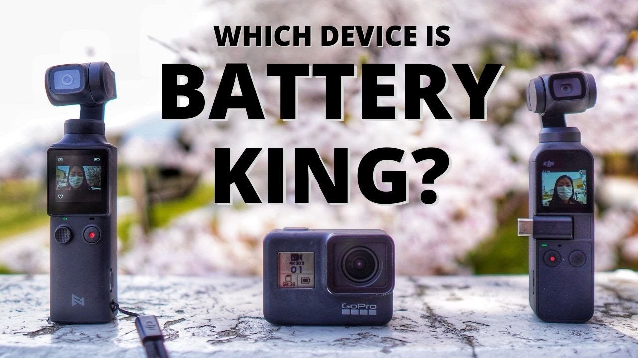 FIMI PALM vs OSMO POCKET vs GOPRO 7 | Battery Life Test