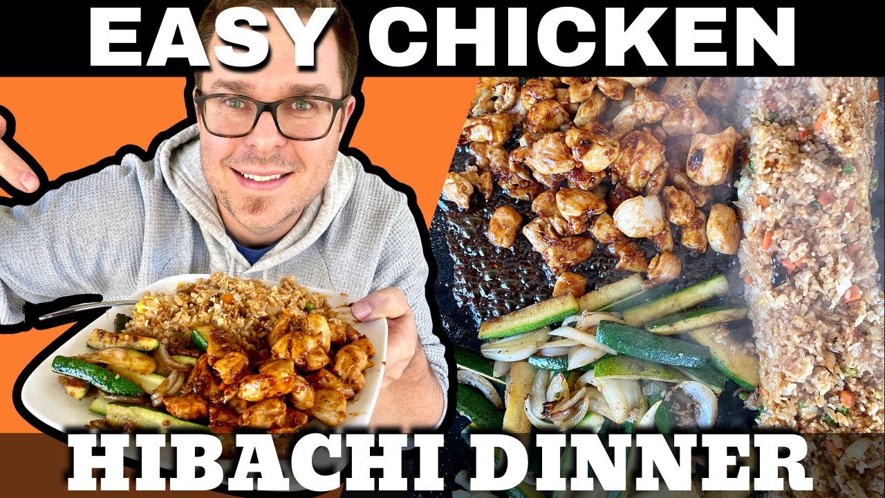 How to Make Hibachi at Home on the Griddle - Japanese Steakhouse Chicken Teriyaki and Fried Rice!