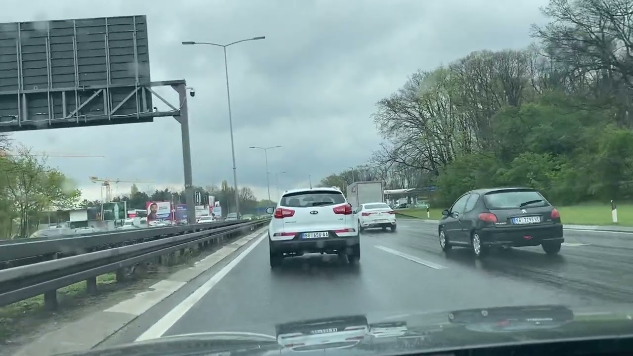 Beograd, vožnja, Aerodrom Nikola Tesla Beograd - most Gazela