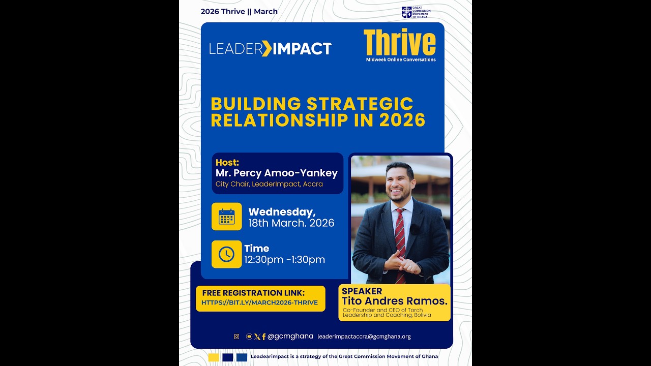 Building Strategic Relationships in 2026. [2026 THRIVE Webinar #3 March]