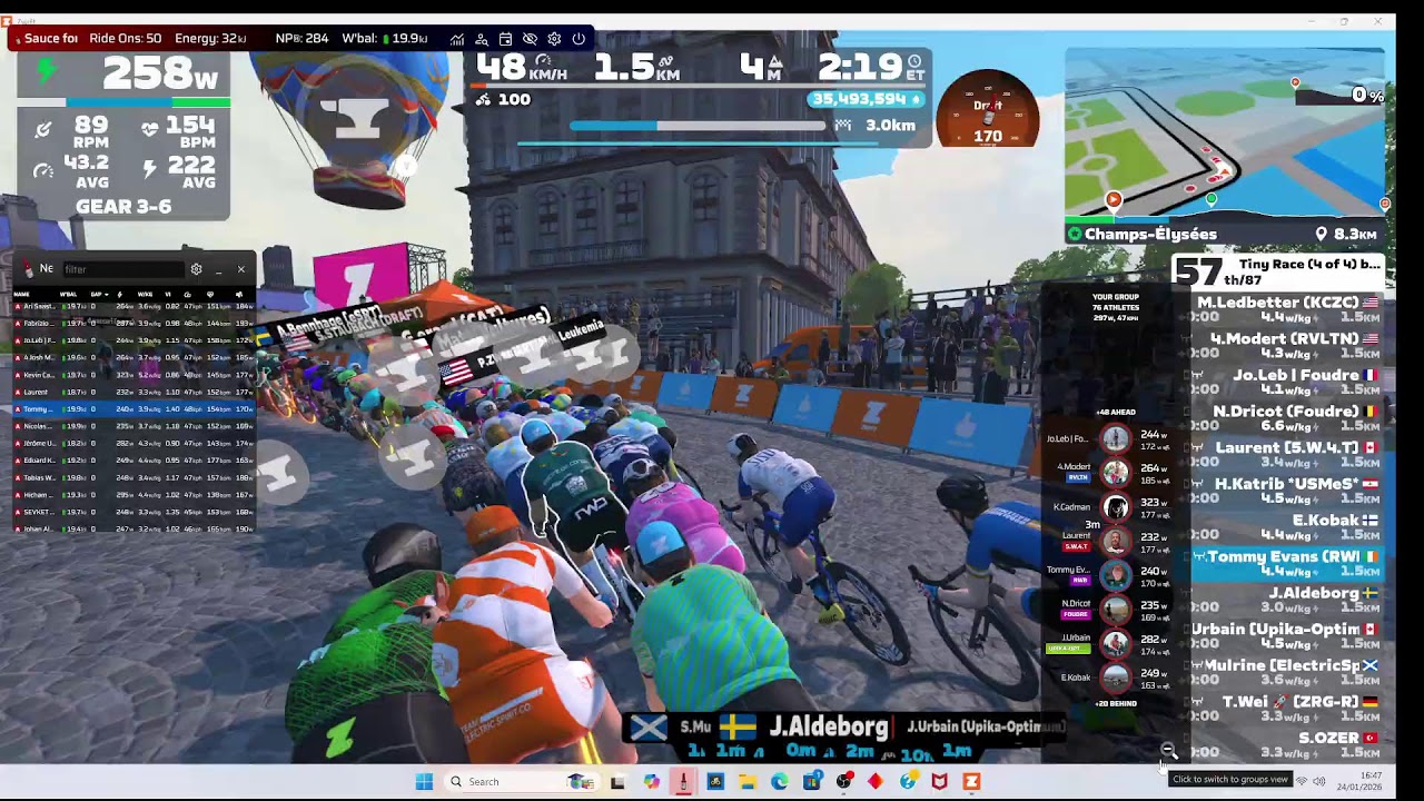 zwift insider tiny races zone 2 jan 24th