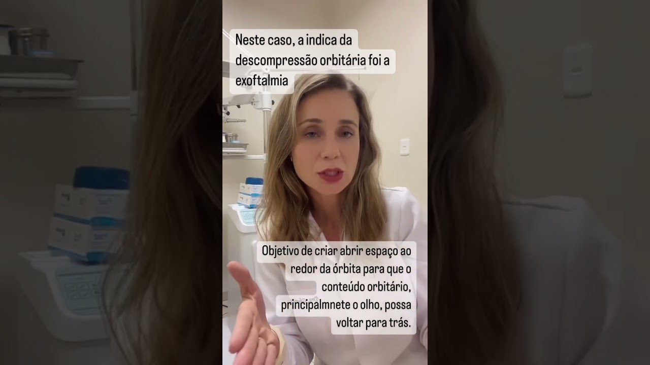 Quando há indicação de descompressão de órbita na Oftalmopatia de Graves?