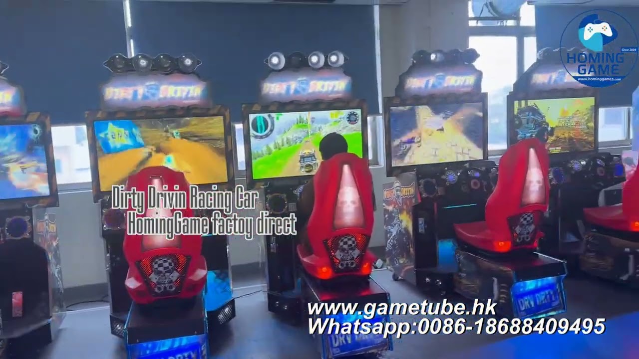 HomingGame Factory 42 Inch Dirty Drivin Racing Car Game Machine HD Simulator Arcade Driving Console
