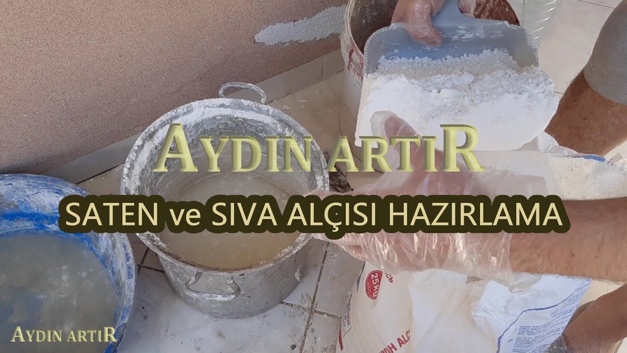 SATEN ALÇI Böyle Yapılır ve SIVA ALÇI'sı Böyle Yapılır