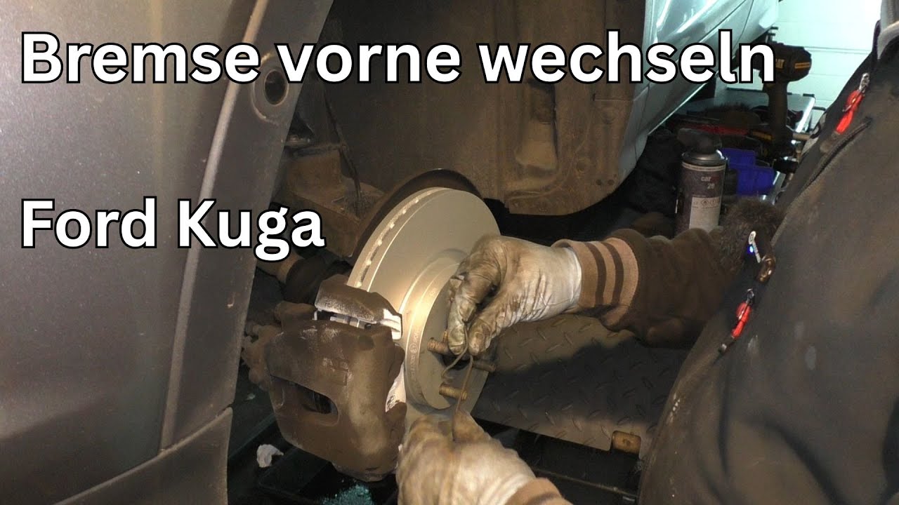 Bremsbeläge und Bremsscheiben an der Vorderachse wechseln - Ford Kuga