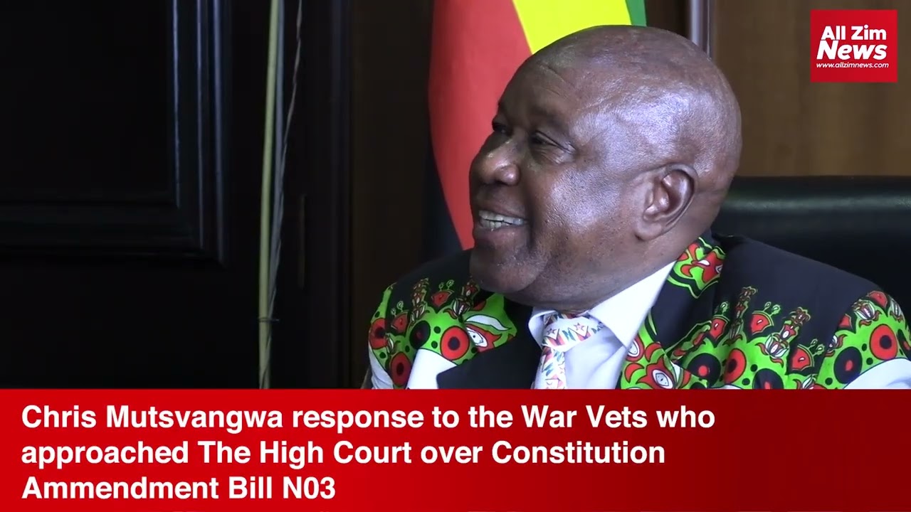 Mutsvangwa Respose to War Vets who went to High Court challenging Constitutional Ammendment No3