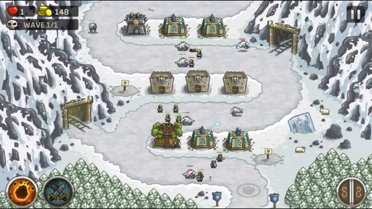 Kingdom Rush - Coldstep Mines - Iron - Veteran (Hard)
