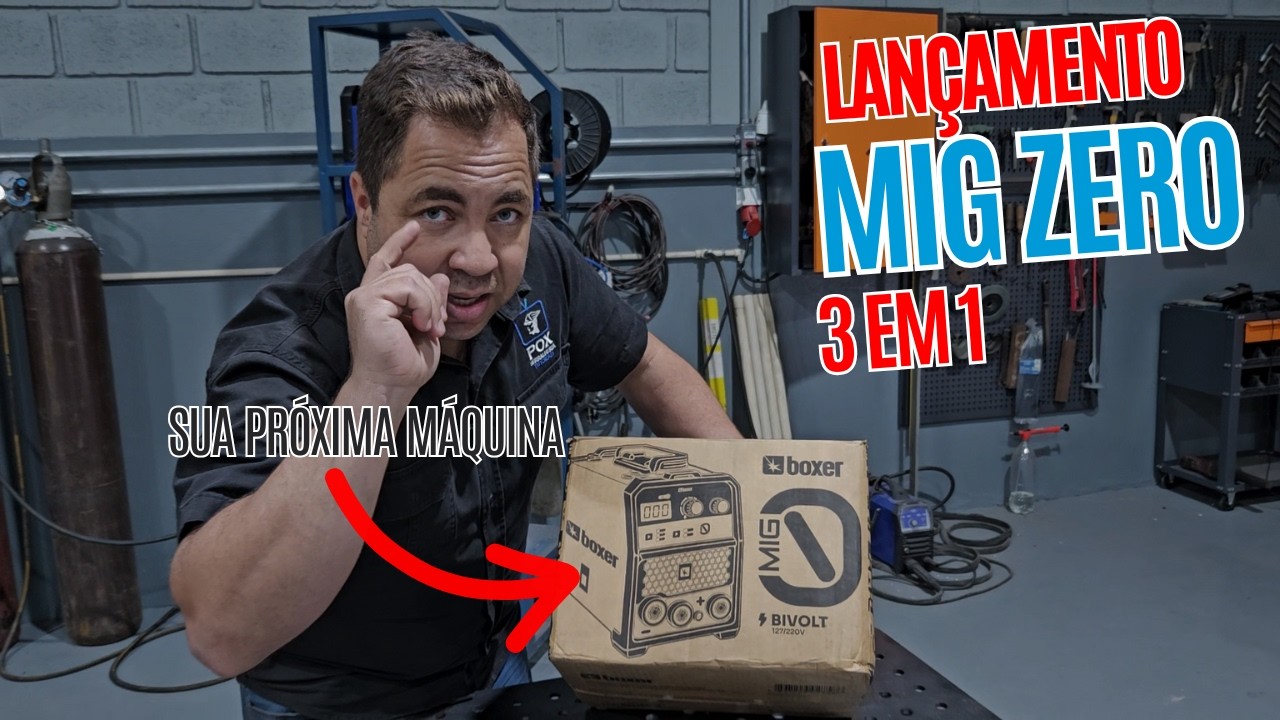 3 serviços = pagamento da máquina! A 3-em-1 MIG ZERO DA BOXER  que vai revolucionar sua serralheria