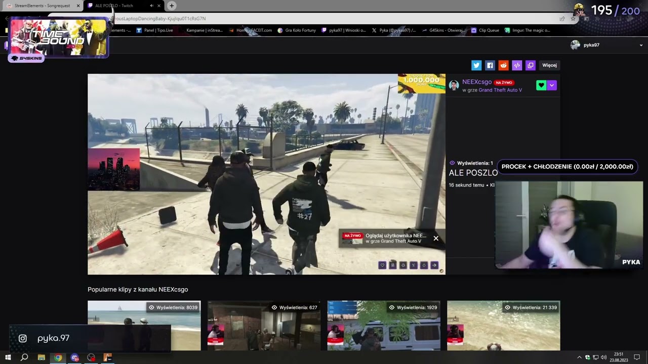 NEEXcsgo / pyka97 BEŁT NA STREAM