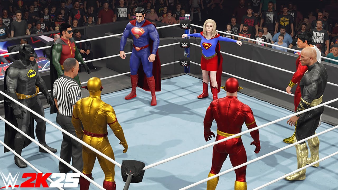 Лучшие команды DC Heroes | Матч на выбывание — WWE 2K25 PS5 [4K]