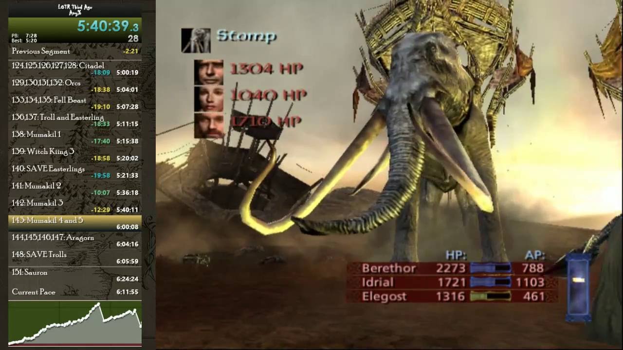 This is why no one speedruns LOTR: Third Age