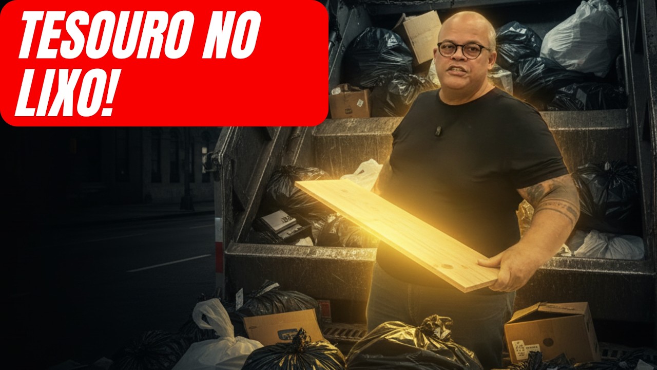 Achamos madeira na rua… E fizemos um móvel de luxo para vender bem caro! (veja como)