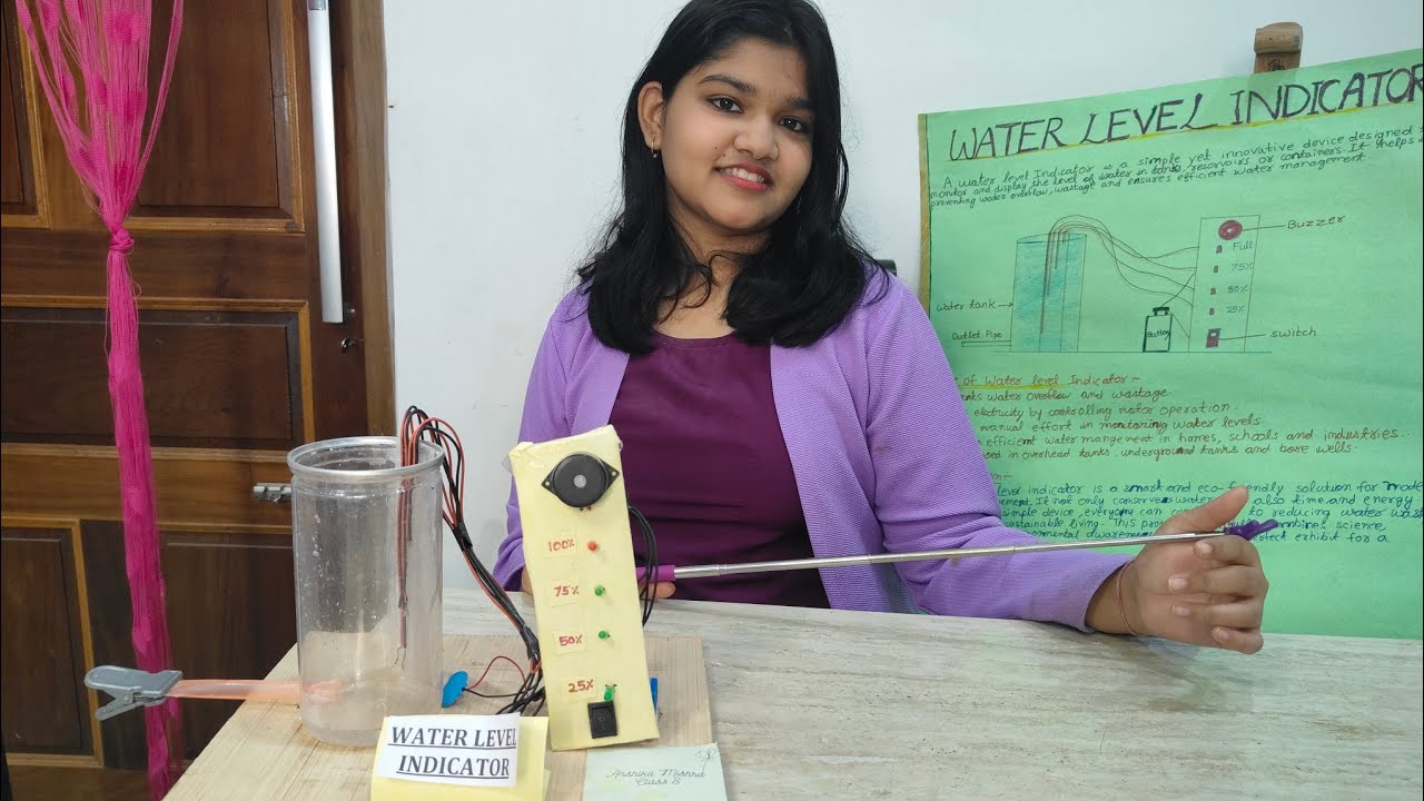 Smart Water Level Indicator | Nishi’s Science Exhibition Project | Kisu and Nishi Show #kisuandnishi