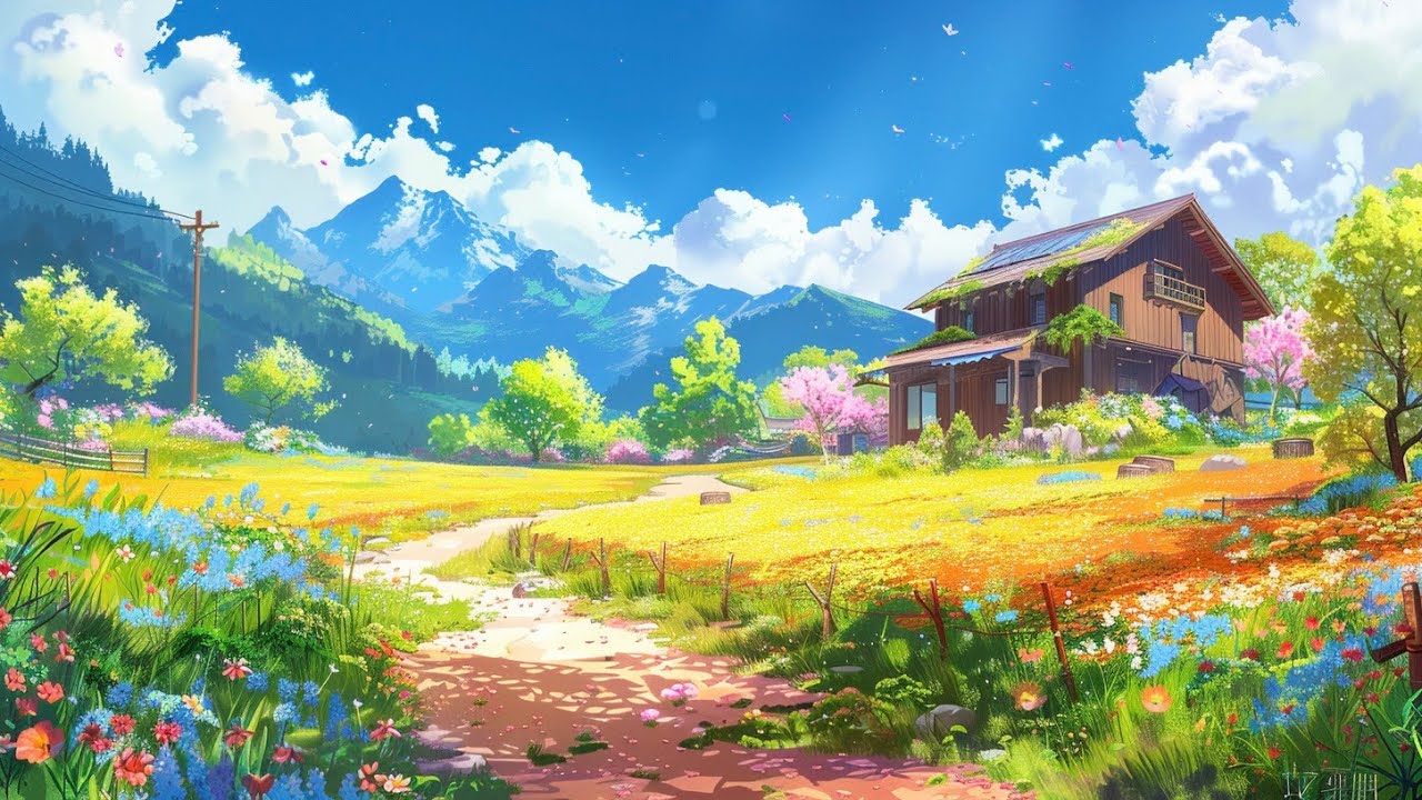🌸 Countryside Lofi | Healing Ghibli Vibes for Study & Relax