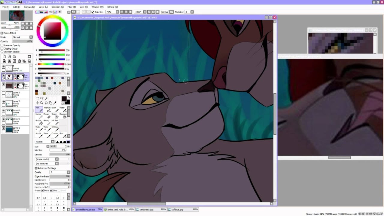 ♥ Love me like you do - Lion King Speedpaint