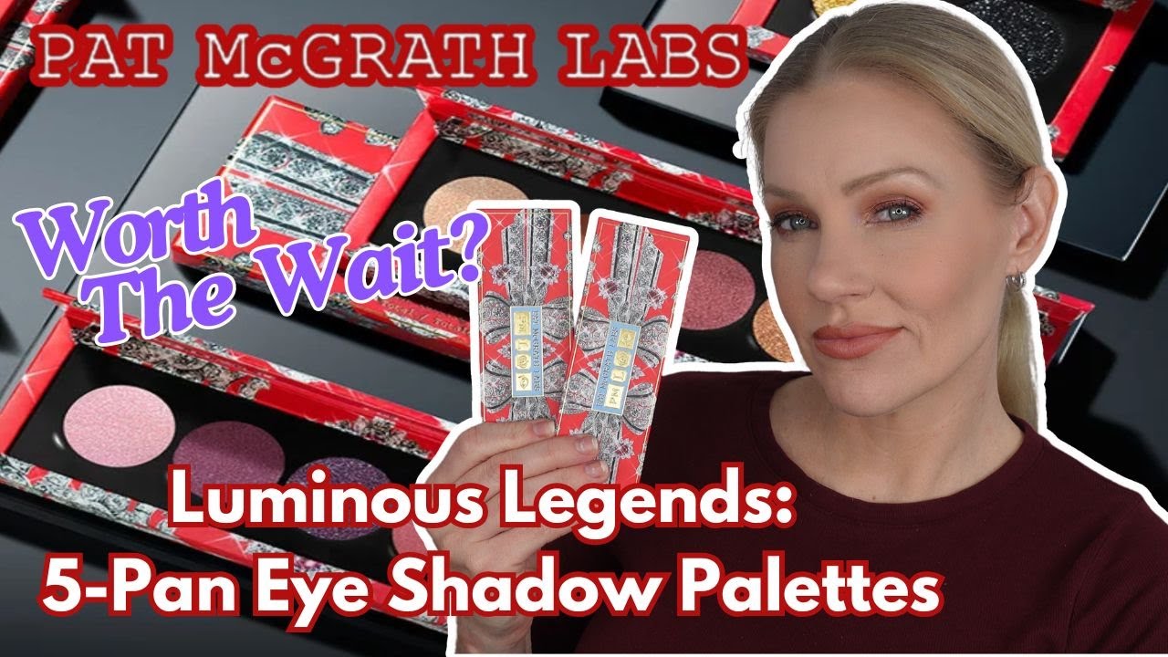 PAT MCGRATH LUMINOUS LEGENDS: 5-PAN EYE SHADOW PALETTES (Holiday 2024) \ Swatches & Comparisons