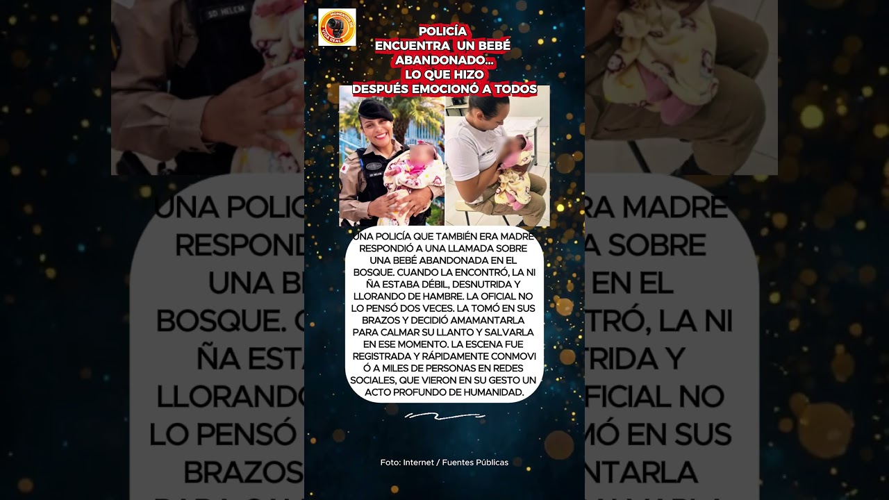 POLIC&Iacute;A ENCUENTRA  UN BEB&Eacute; ABANDONADO... LO QUE HIZO DESPU&Eacute;S EMOCION&Oacute; A TODOS