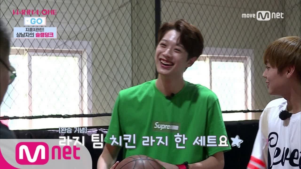 Wanna One Go [2화] '라지팀 vs 방송국 놈들' 불꽃튀는(?) 농구 대결 170810 EP.2