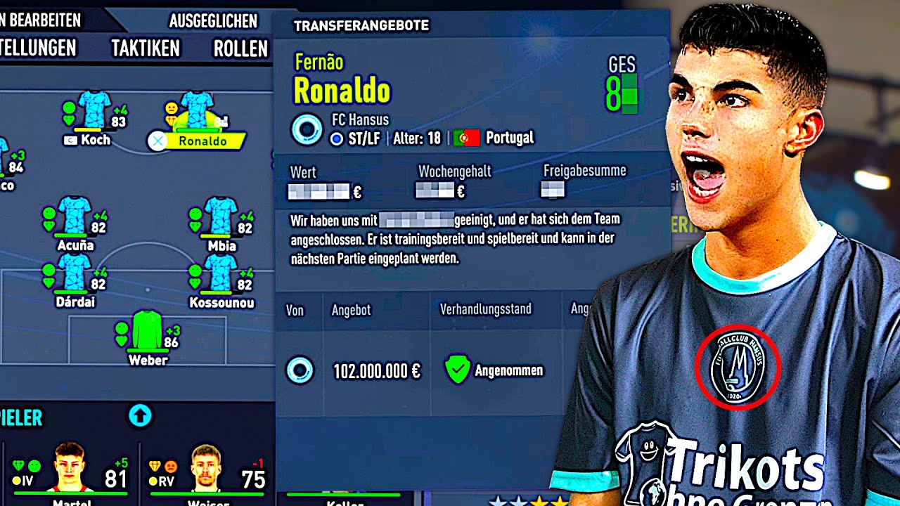 FIFA 22 : OMG SOHN VON RONALDO BEI MEINEM VEREIN !!! 🐐😍 (f&uuml;r 100+ Mio) Create A Club Karriere #37