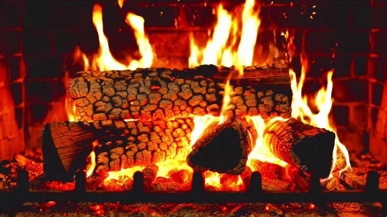 This Cozy Fireplace Will Melt Your Stress Away 🔥 Relaxing Fire Sounds