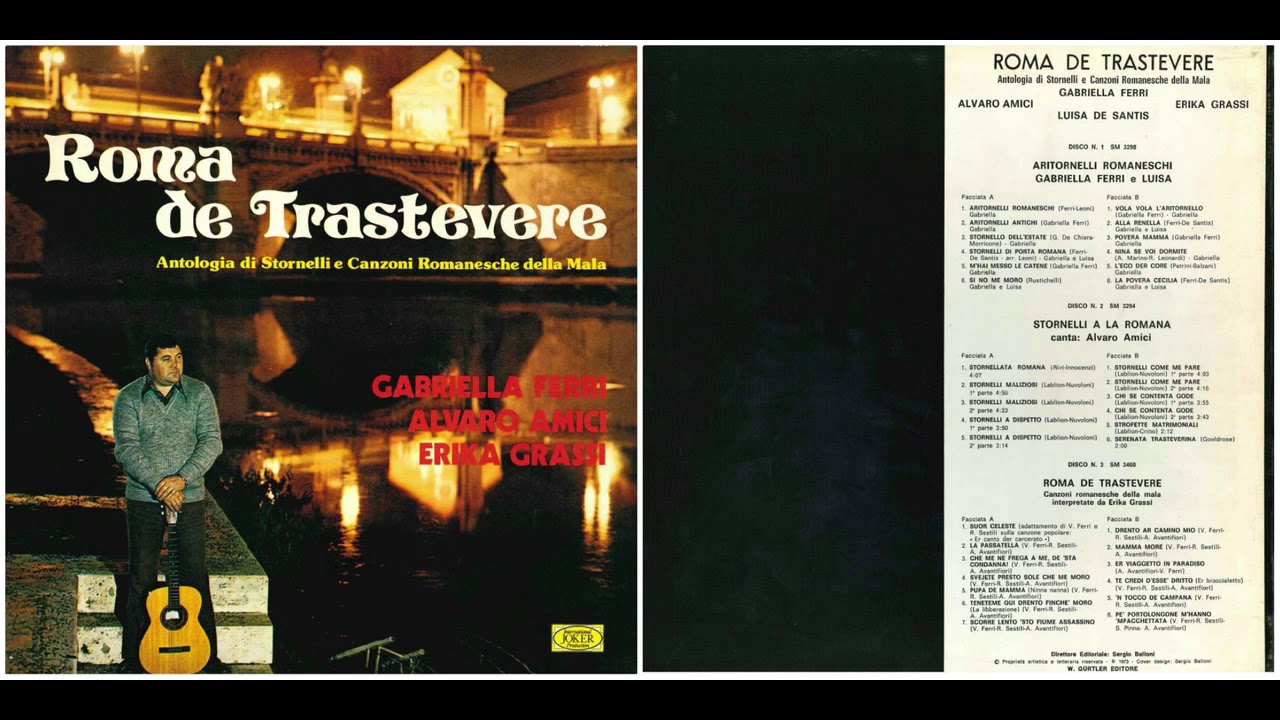 Gabriella Ferri | Alvaro Amici | Erika Grassi: Antologia di Stornelli e Canzoni Romanesche