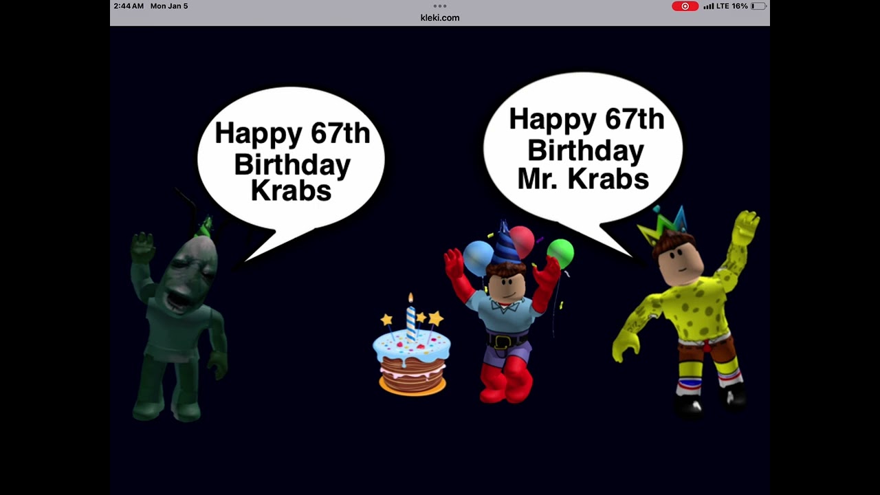 SpongeBob & Plankton Celebrate Mr. Krabs Birthday (Happy 67th Birthday Clancy Brown)