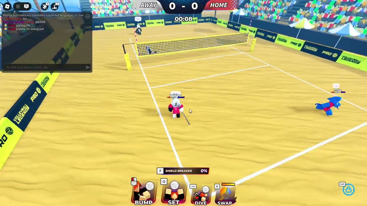 Winning against KaiserPeak in Volleyball Legends