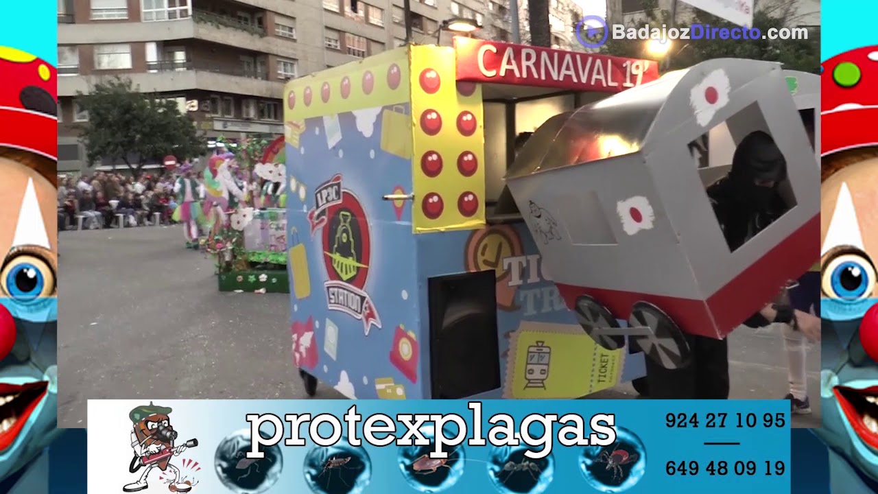 Grupos Menores y Artefactos - GRAN DESFILE DE COMPARSAS CARNAVAL DE BADAJOZ 2019