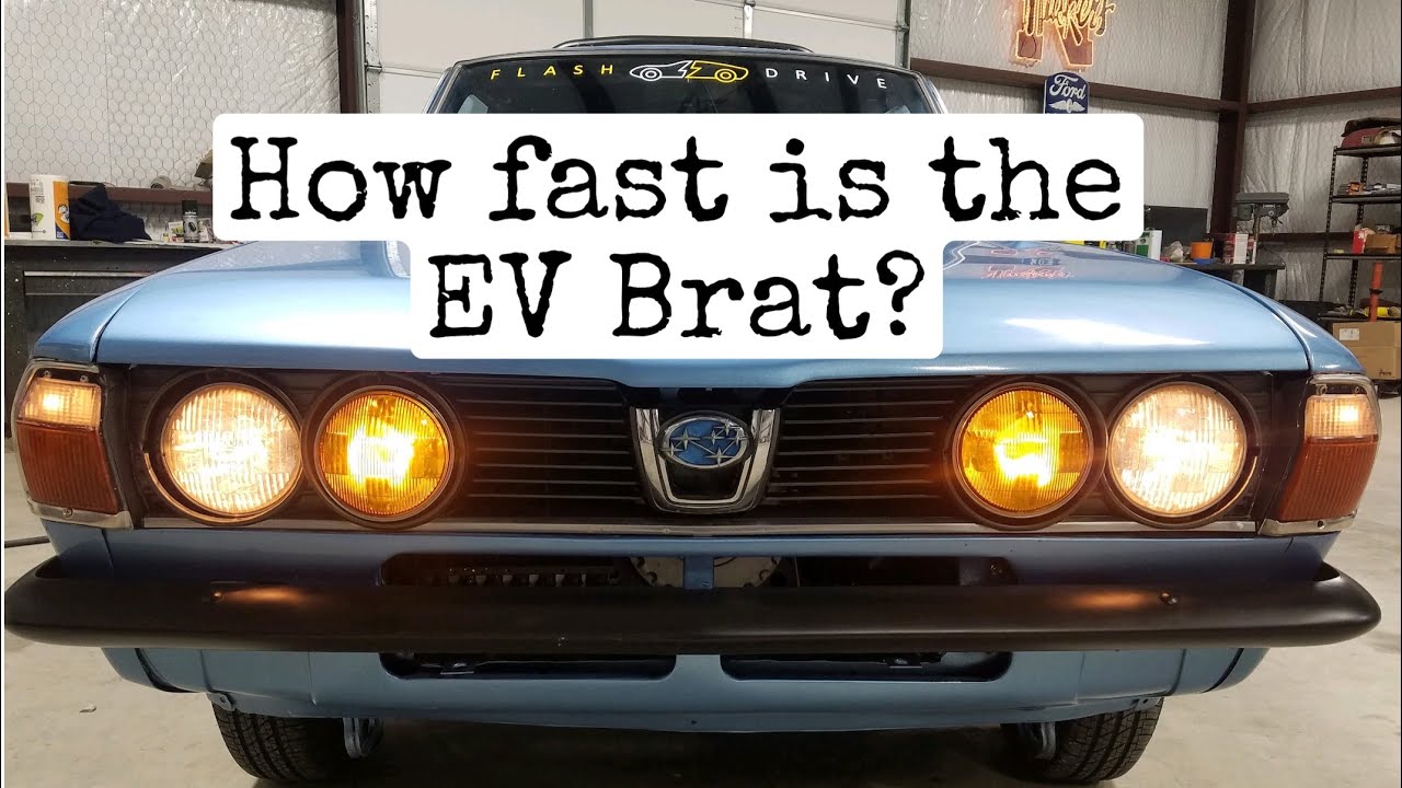 How fast is the EV Brat?  Watch us go 0-60 and 88 MPH in the Electric Conversion Subaru