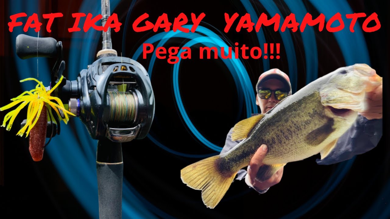 PESCARIA DE BLACK BASS (ACHIGÃ) NO JAPÃO - Lure Fat Ika Gary Yamamoto