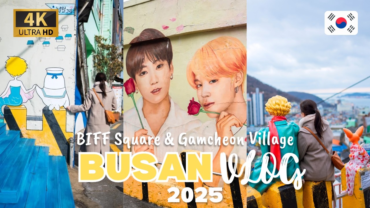 Must VISIT Places in Busan | BIFF Square & Gamcheon Village Day 6 pt 1• Vlog