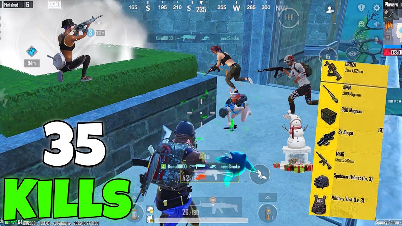 35 KILLS 🔥 NEW SEASON SUPER AGRESSIVE RUSH GAMEPLAY 😍 PUBG MOBILE  | iPhone 16 plus GAMEPLAY