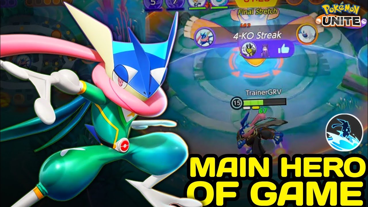 I feel that Greninja is the Main character of the Game because of Surf 💦 Pokemon Unite - NINZA PLAY