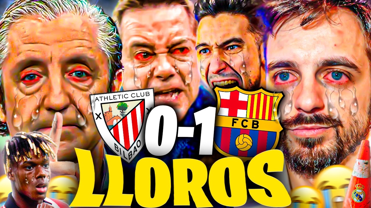 😂LOS MEJORES LLOROS MADRIDISTAS al ATHLETIC 0-1 FC BARCELONA - Los Futbolitos, JKCLife, Ubietoo...