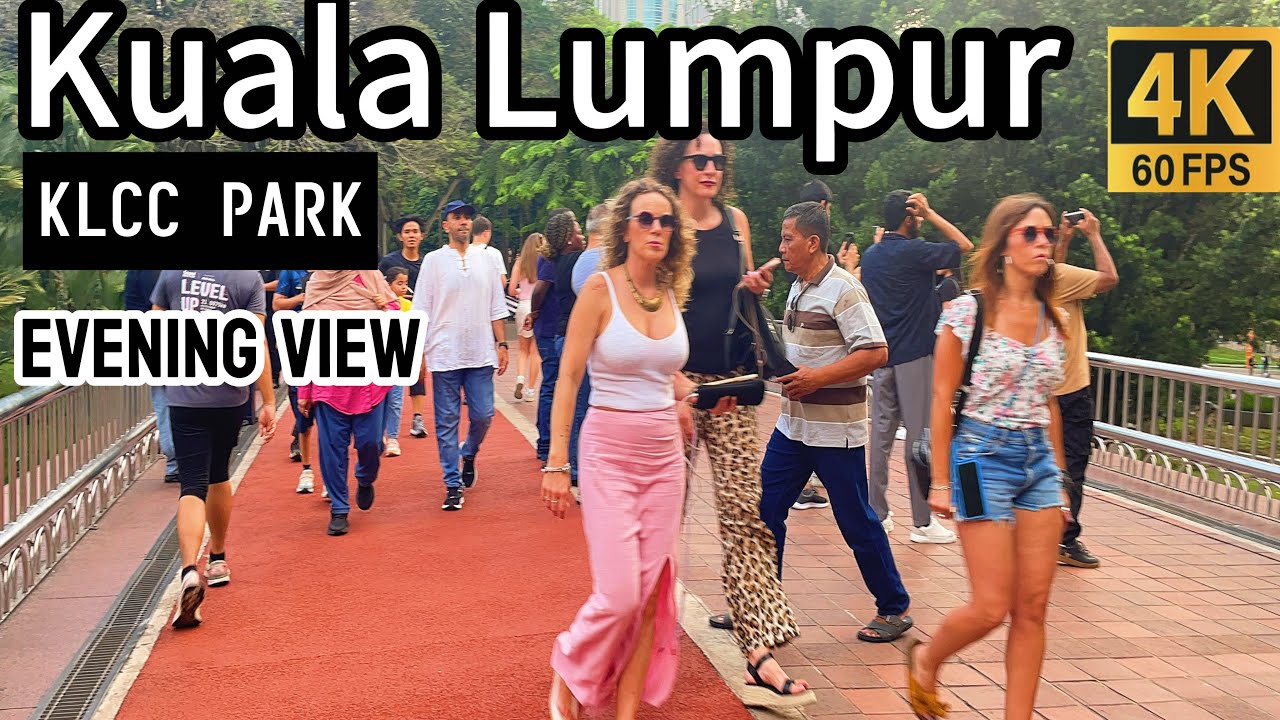 KLCC PARK - Amazing Evening View Of Petronas Twin Towers | 2025 Beautiful Walking Tour Malaysia 