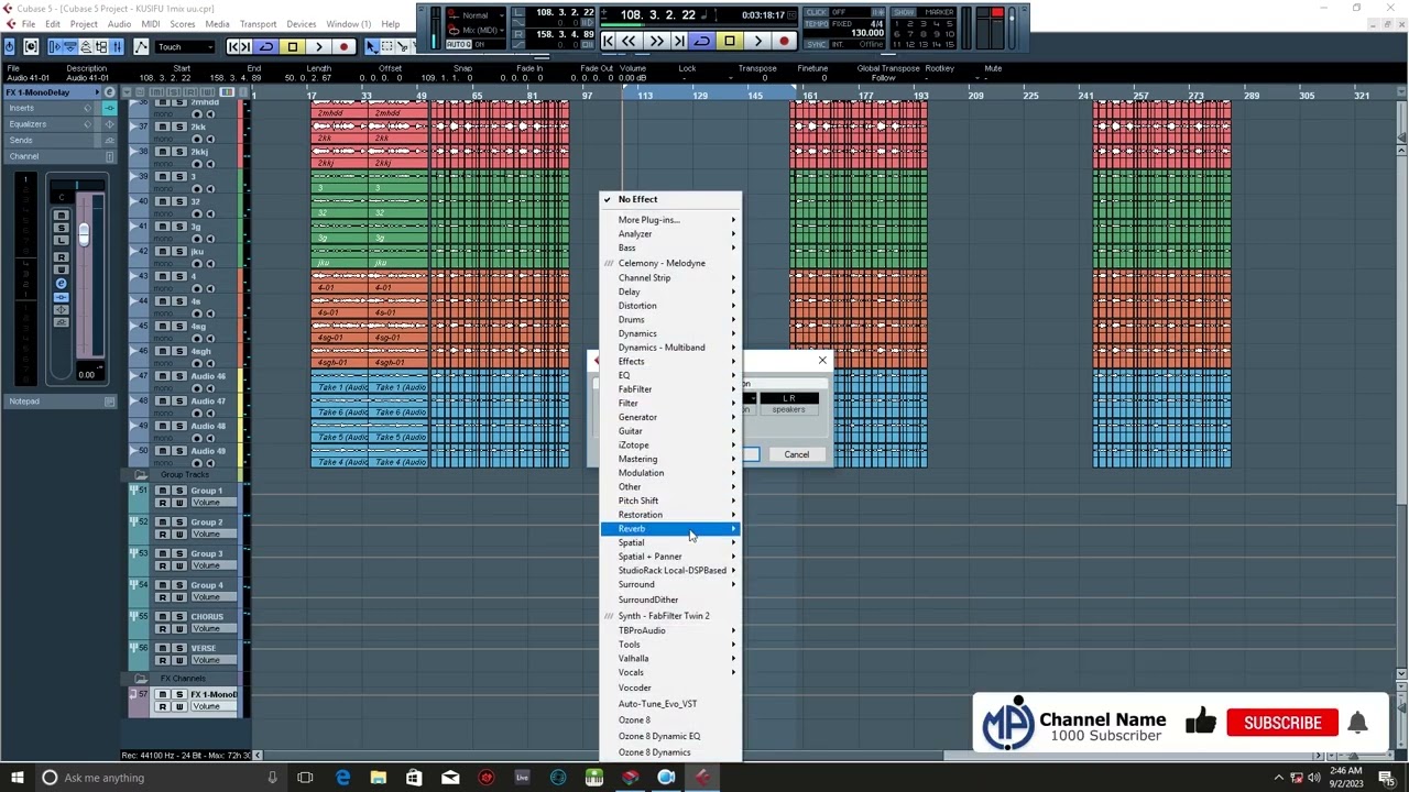 How to mix gospel choir in Cubase #1 (kiswahili) Part two