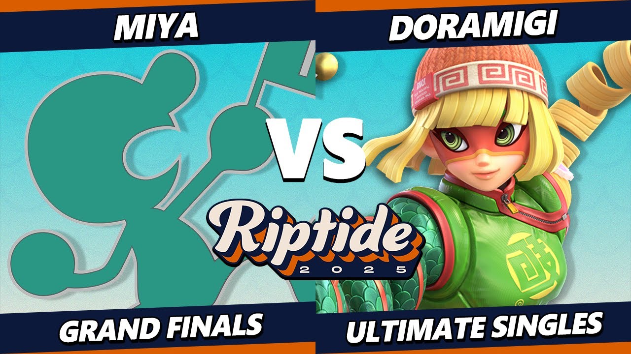 Riptide 2025 GRAND FINALS - Miya (Game & Watch) Vs. Doramigi (Min Min) Smash Ultimate - SSBU