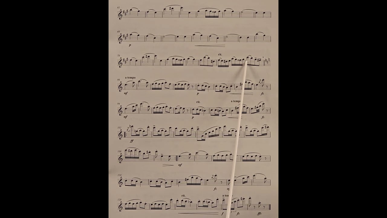Slavonian Dance by Carl Bohm piano accompaniment at rehearsal speed