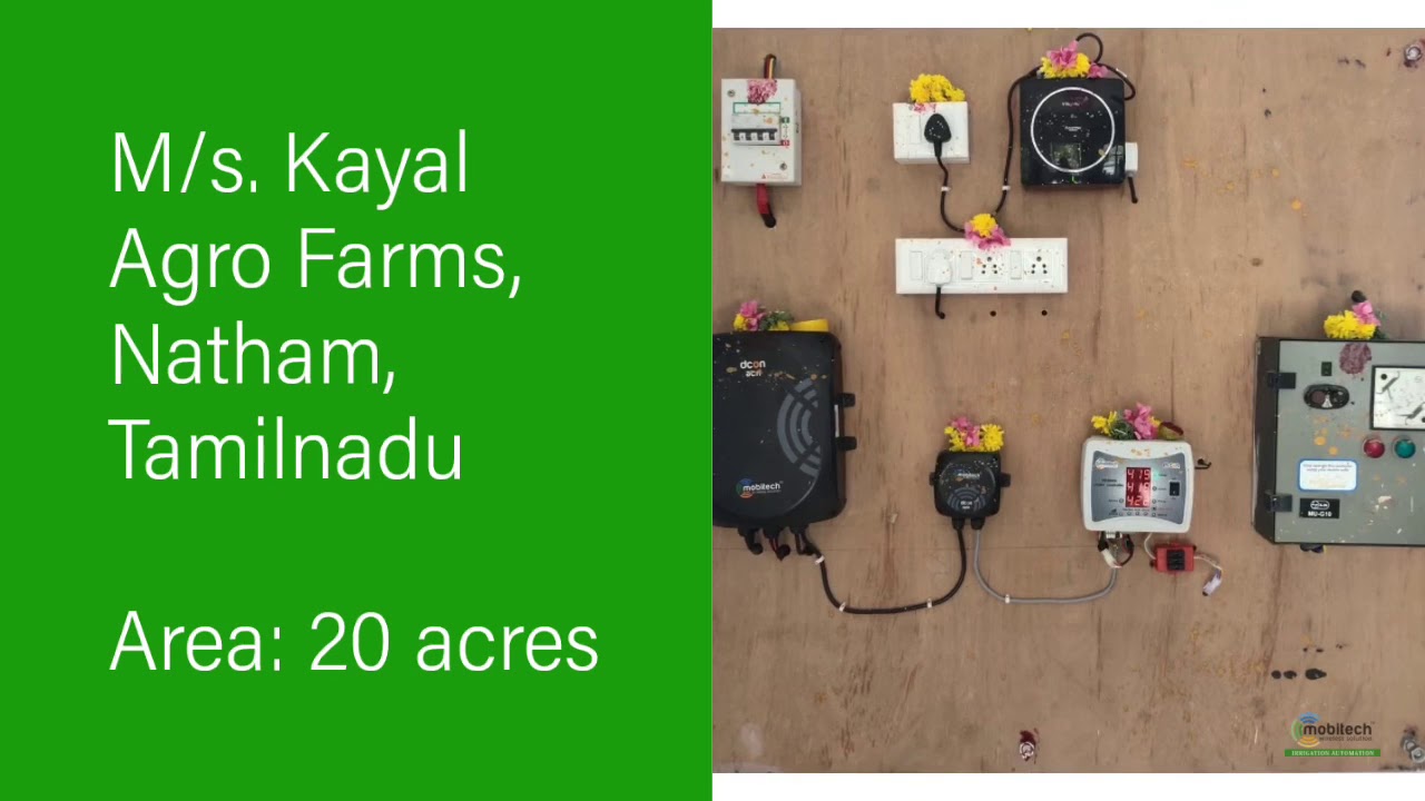 Irrigation automation by Mobitech for coconut and lemon farm