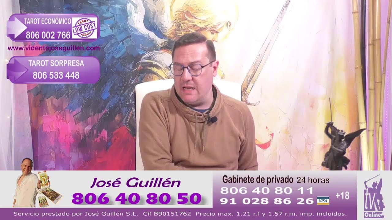 🔴📺  LIVE TAROT en VIVO: José Guillén en TV Online ❤️AMOR 🏢 TRABAJO 💵💰 ECONOMÍA  #tarot #tarotonline