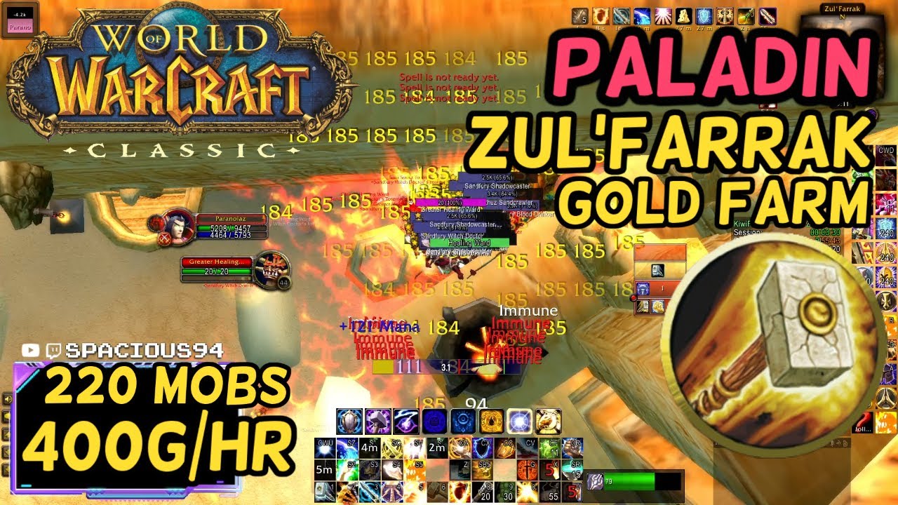TBC Classic Paladin ZF Gold Farm 350-400G/HR