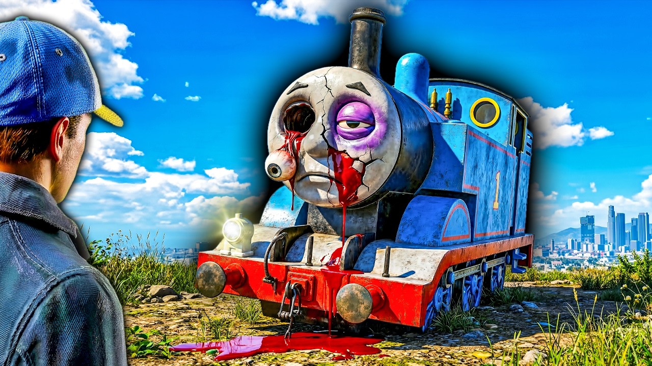 Repairing Thomas the Tank Engine's FACE in GTA 5!