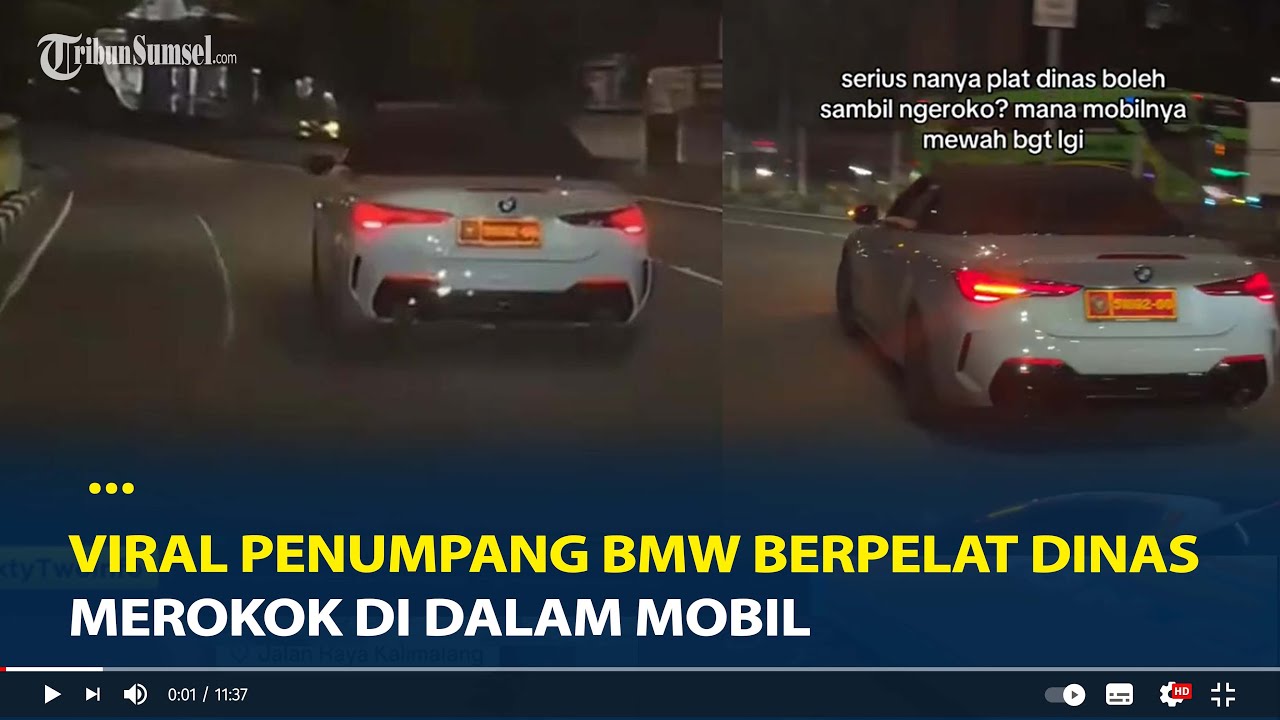 Kemenhan Buka Suara, Viral Penumpang BMW Berpelat Dinas Merokok di Dalam Mobil