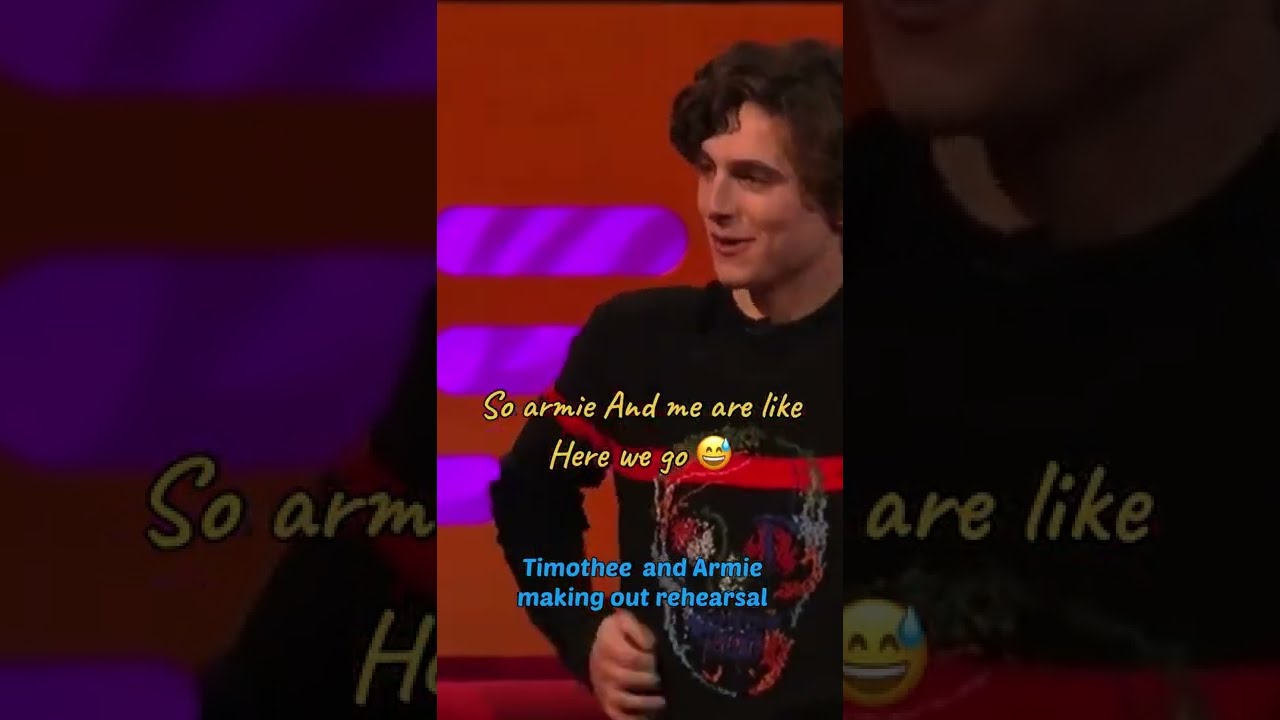 FIRST KISS 💋 GOT WEIRD 😂😂 #shorts #timotheechalamet #armiehammer