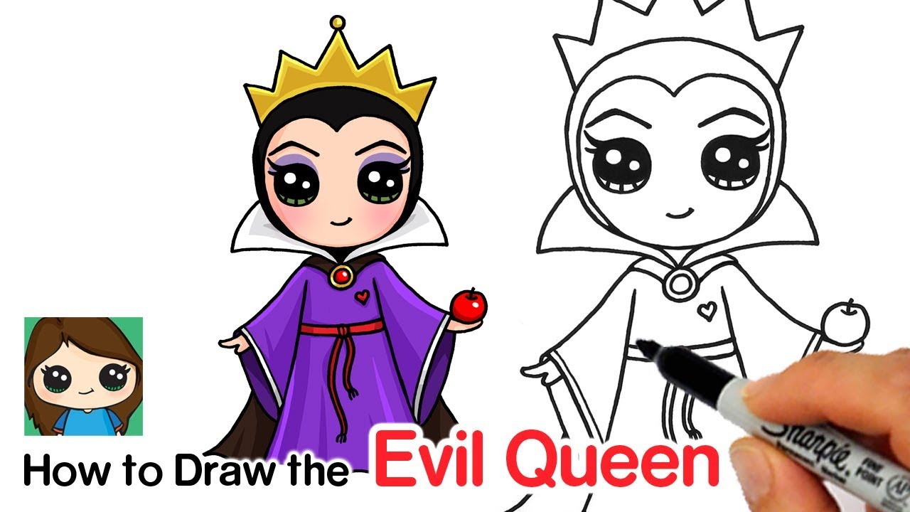 How to Draw the Evil Queen | Disney Snow White