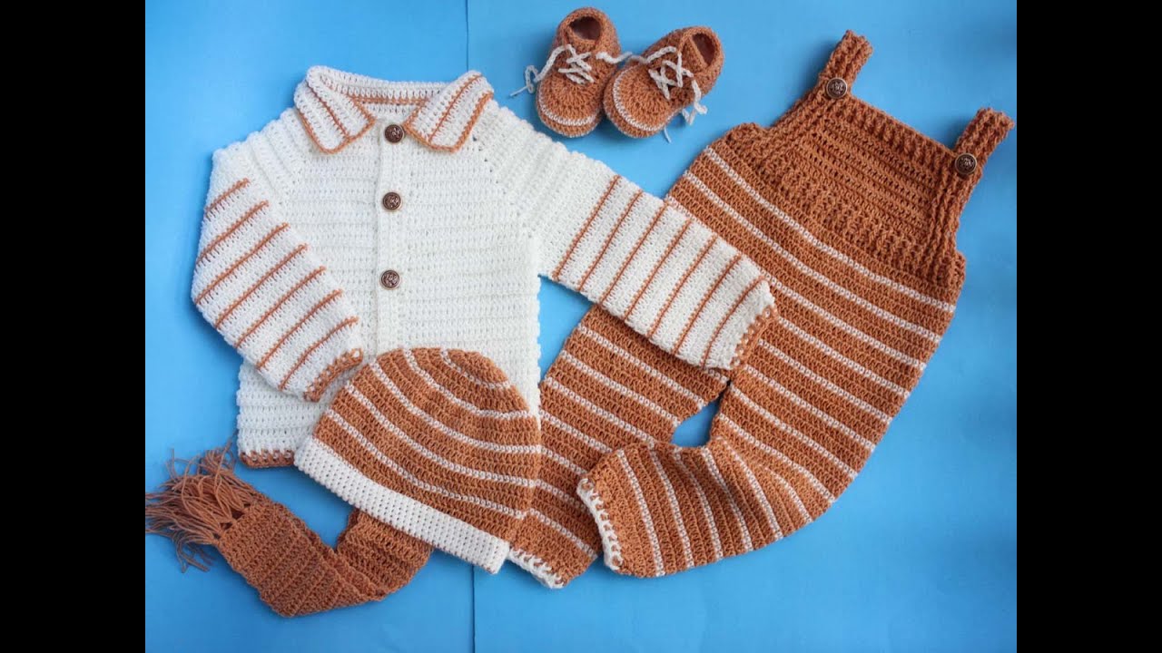 Crochet Baby Cardigan Collar Jacket with Romper Easy Tutorial(Full Tutorial)